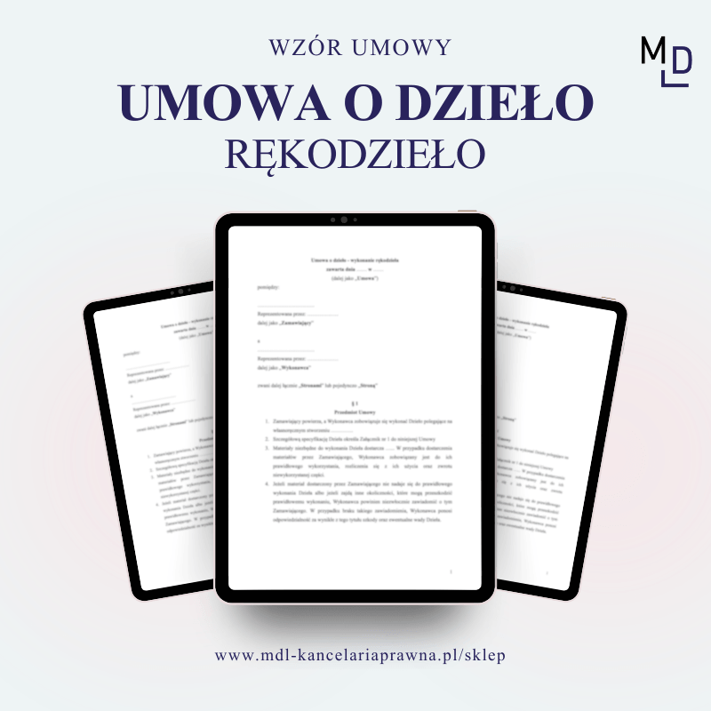 Umowa o dzieło: Wykonanie rękodzieła